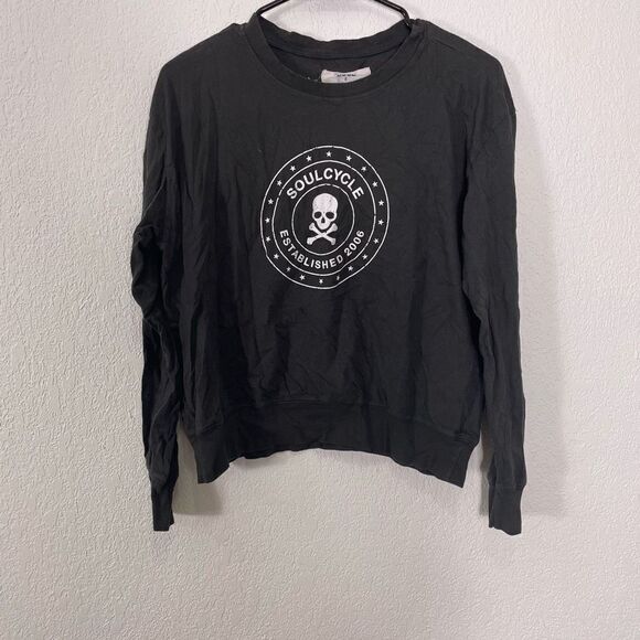 Soul Cycle Grey Crewneck Long Sleeve Top - Picture 1 of 5